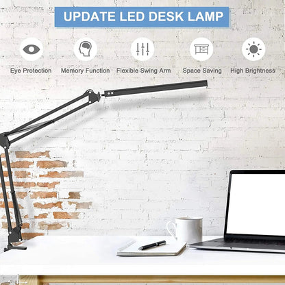 Hathaway - Task LED Adjustable Swing Arm Desk Light with Clamp