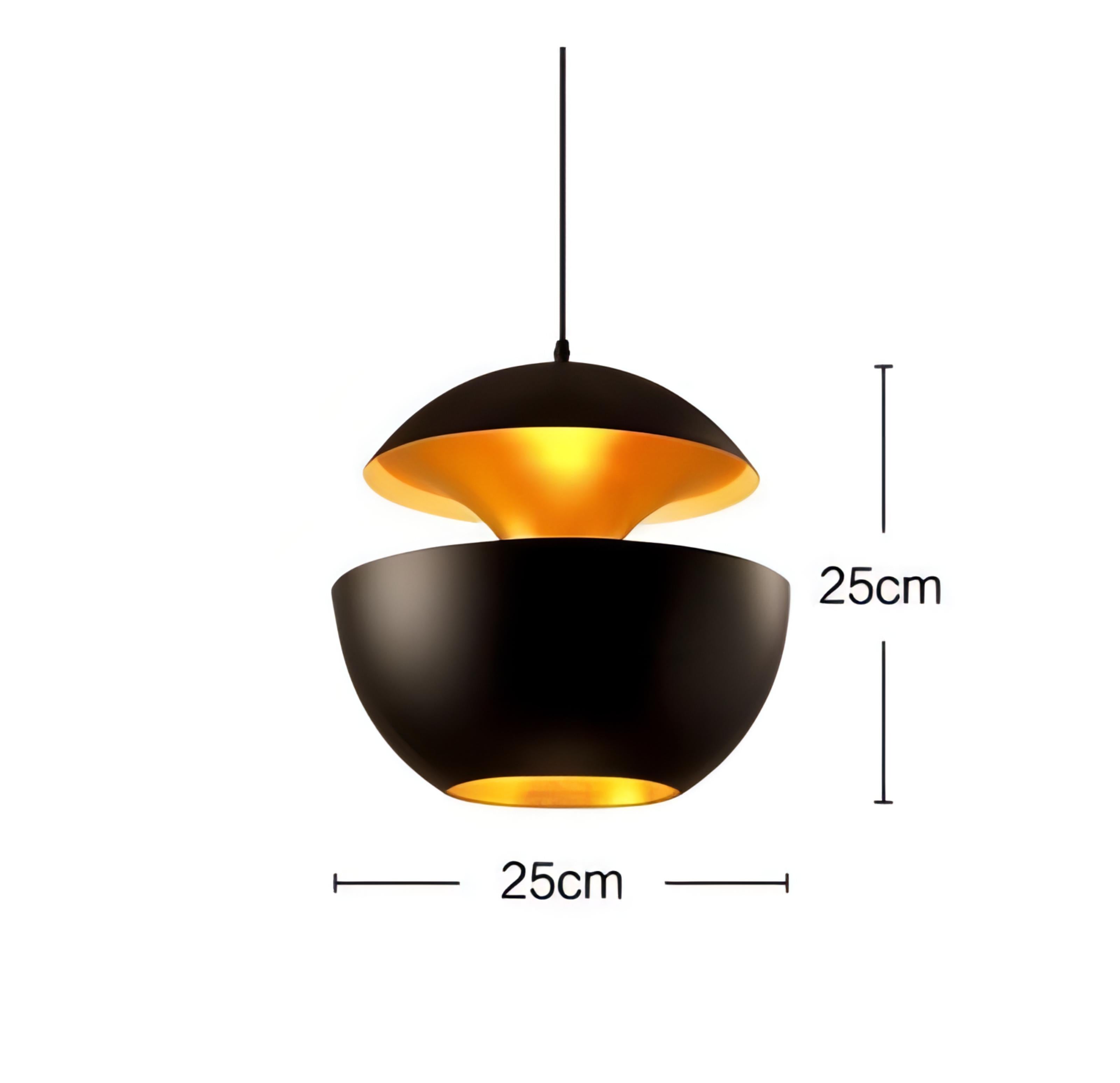 Jaxxon - Modern Bronze Apple Round Hanging Pendant Ceiling Light