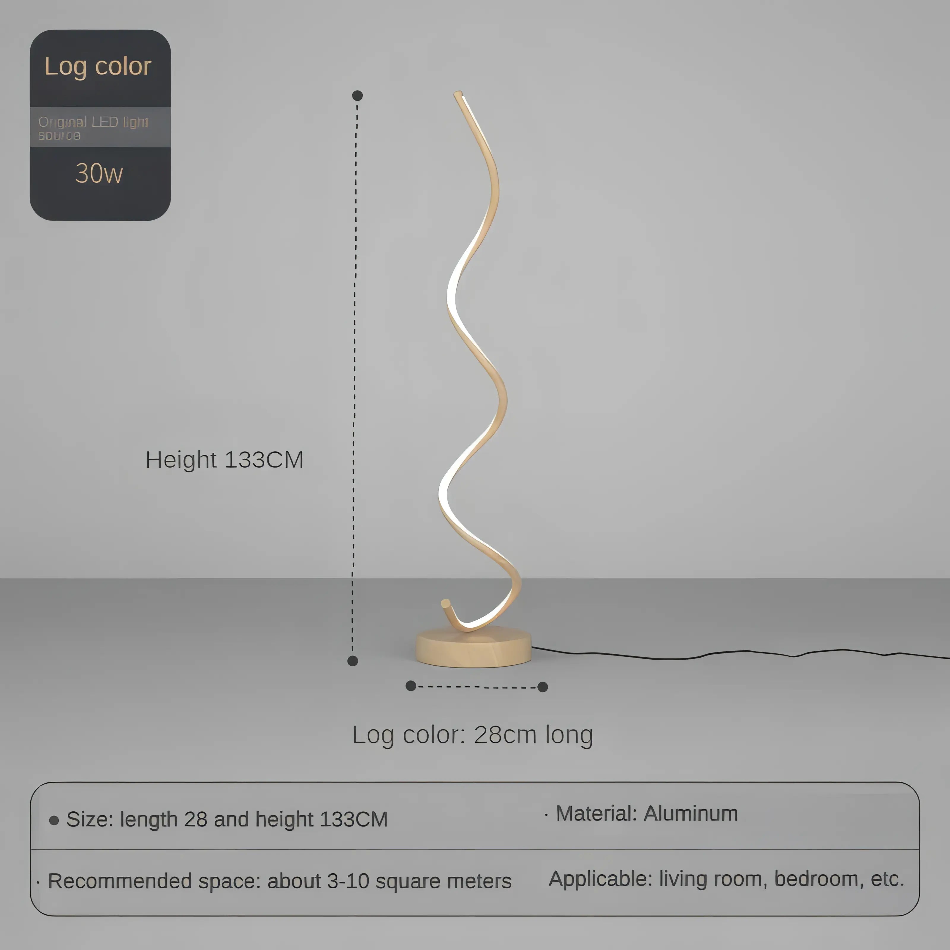 Natalie - Sleek Modern LED Floor Lamp