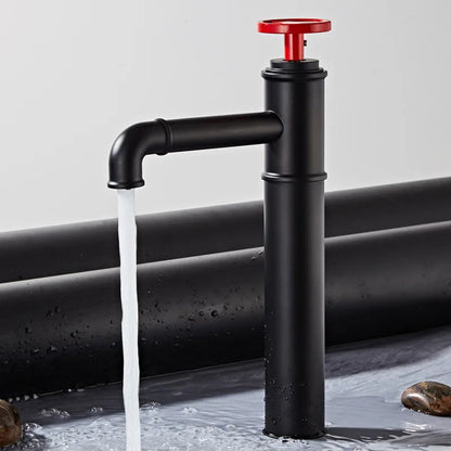 Jena - Industrial Style Single Handle Black Basin Mixer Tap