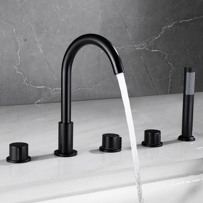 Nolan - Modern 5 Piece Bathtub Tap/Shower Set