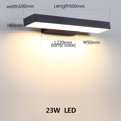 Solstice - Motion Sensor Outdoor Garage Wall Light Bar