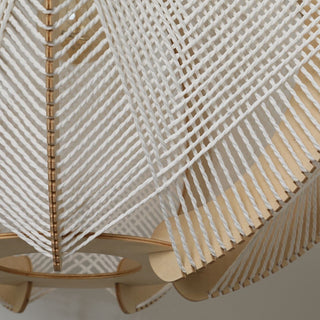 EBELE - Handmade Rattan Wood Ceiling Light