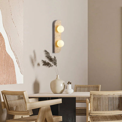 Choi - Retro Natural Stone Wall Light