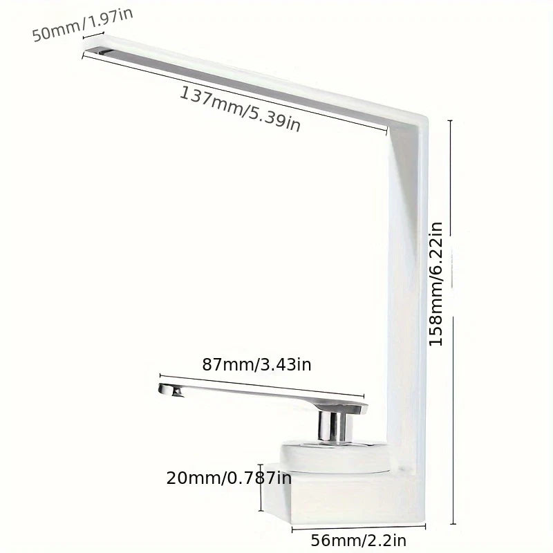 Dorien - Modern Thin Single Lever Basin Mixer Tap