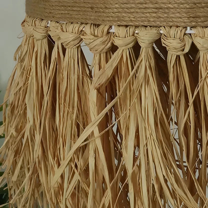 Anika - Wicker Hand-Knitted Pendant Round Ceiling Light