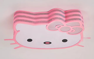 Reedy - Pink Kitten Children's Bedroom Ceiling Light