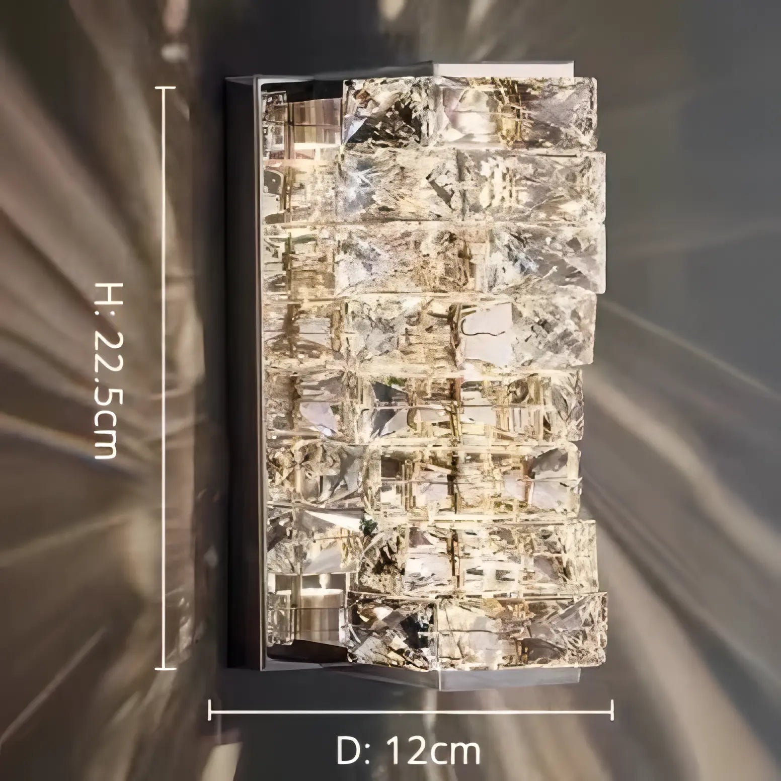 Hayes - Modern Twisted Crystal Glass Ceiling Chandelier