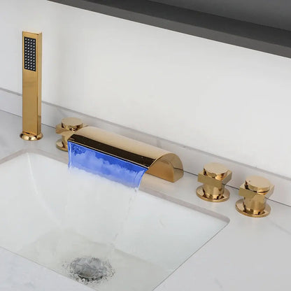 Anissa - Modern Waterfall Bathtub Tap/Shower Set