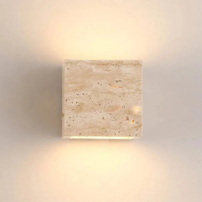 Nazzareno - Square Stone Up Down Wall Light
