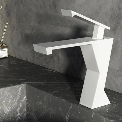 Jonas - Modern Geometric Sleek Single Lever Waterfall Basin Tap