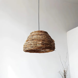 Norwood - Wicker Rattan Round Pendant Ceiling Light