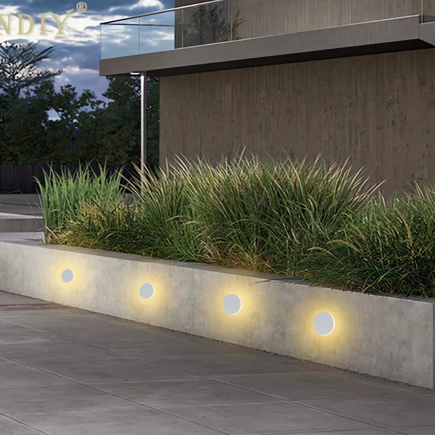 Davion - LED Waterproof Modern Round Wall Stair Light