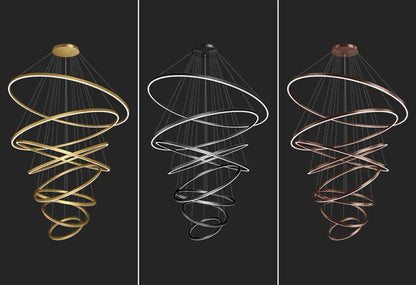 Navar - Modern Hanging Round Ring Ceiling Chandelier