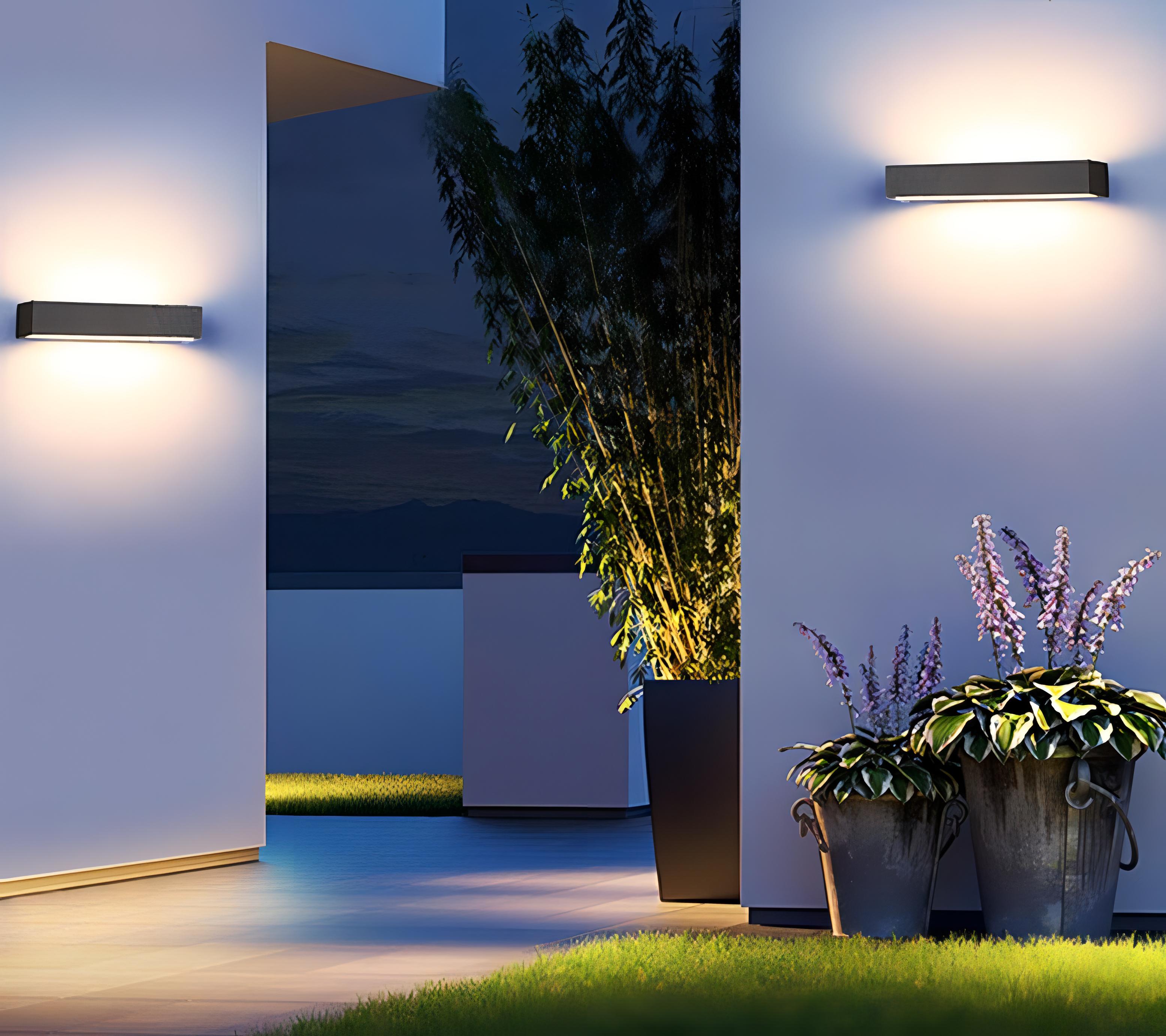 Matvey - Villa Outdoor Rectangle Modern Light Bar