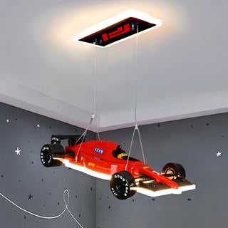 Pelletier - Boys Ceiling Light Hanging Racing Car