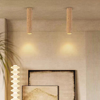 Orsola - Cylindrical Natural Stone Ceiling Light