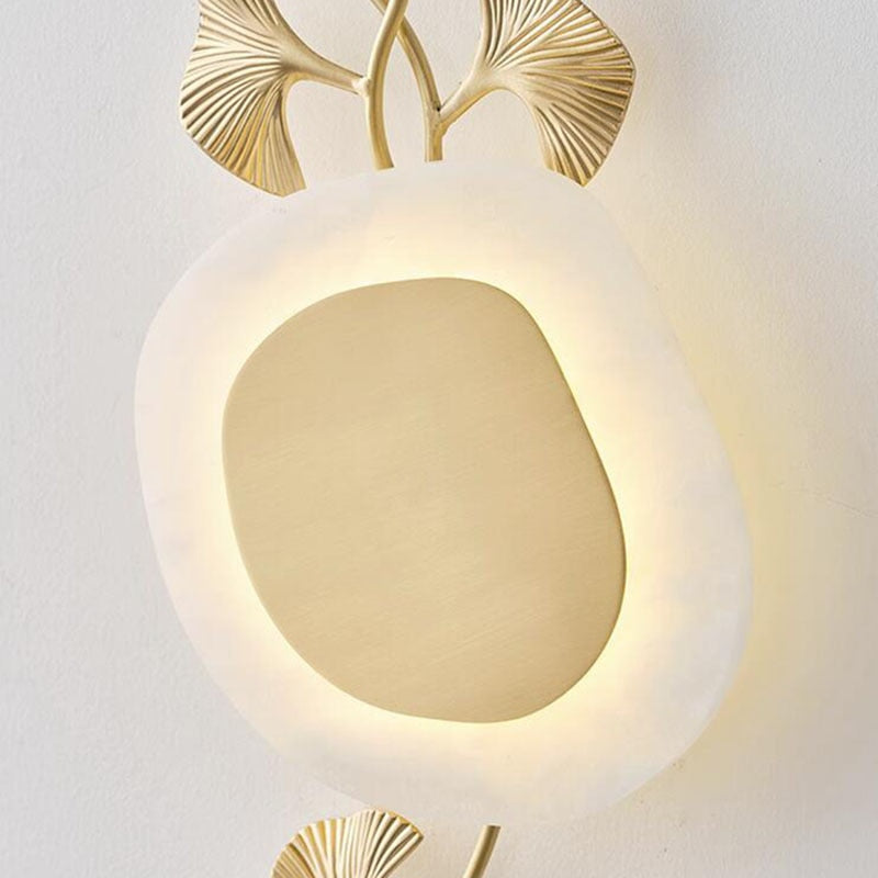 DALINDA - Gold Leaf Plant Modern LED Wall Light