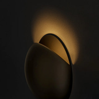 Attilia - Modern Circular Coloured Glass Dome Wall Light