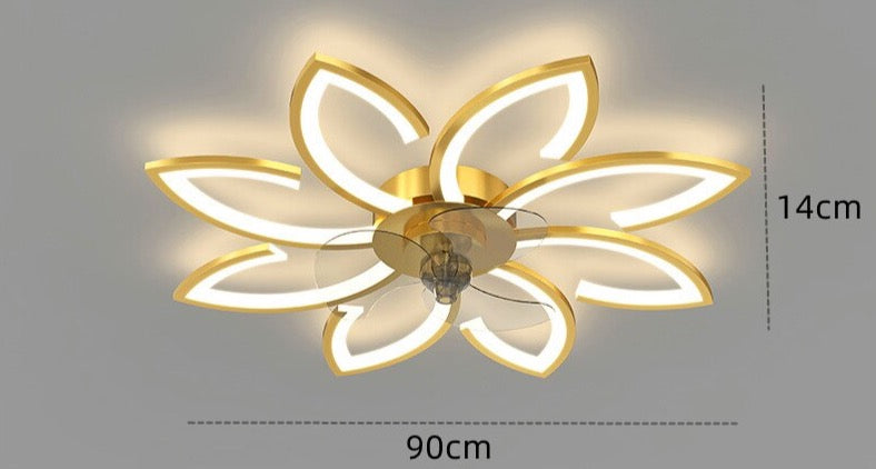 Ivo - Modern Flower Ceiling Fan Light 3 Blade