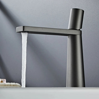 Yoselin - Modern Rectangular Spout Single-Handle Bathroom Tap