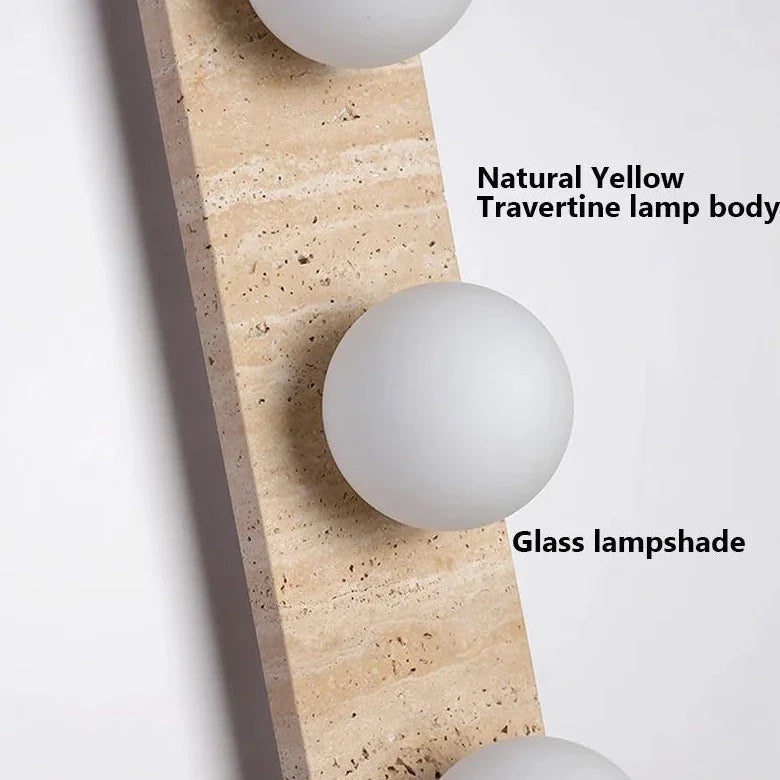 Choi - Retro Natural Stone Wall Light