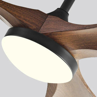 Amirah - 42/52/60Inch 3 Blade Wood Style Ceiling Fan with LED Light