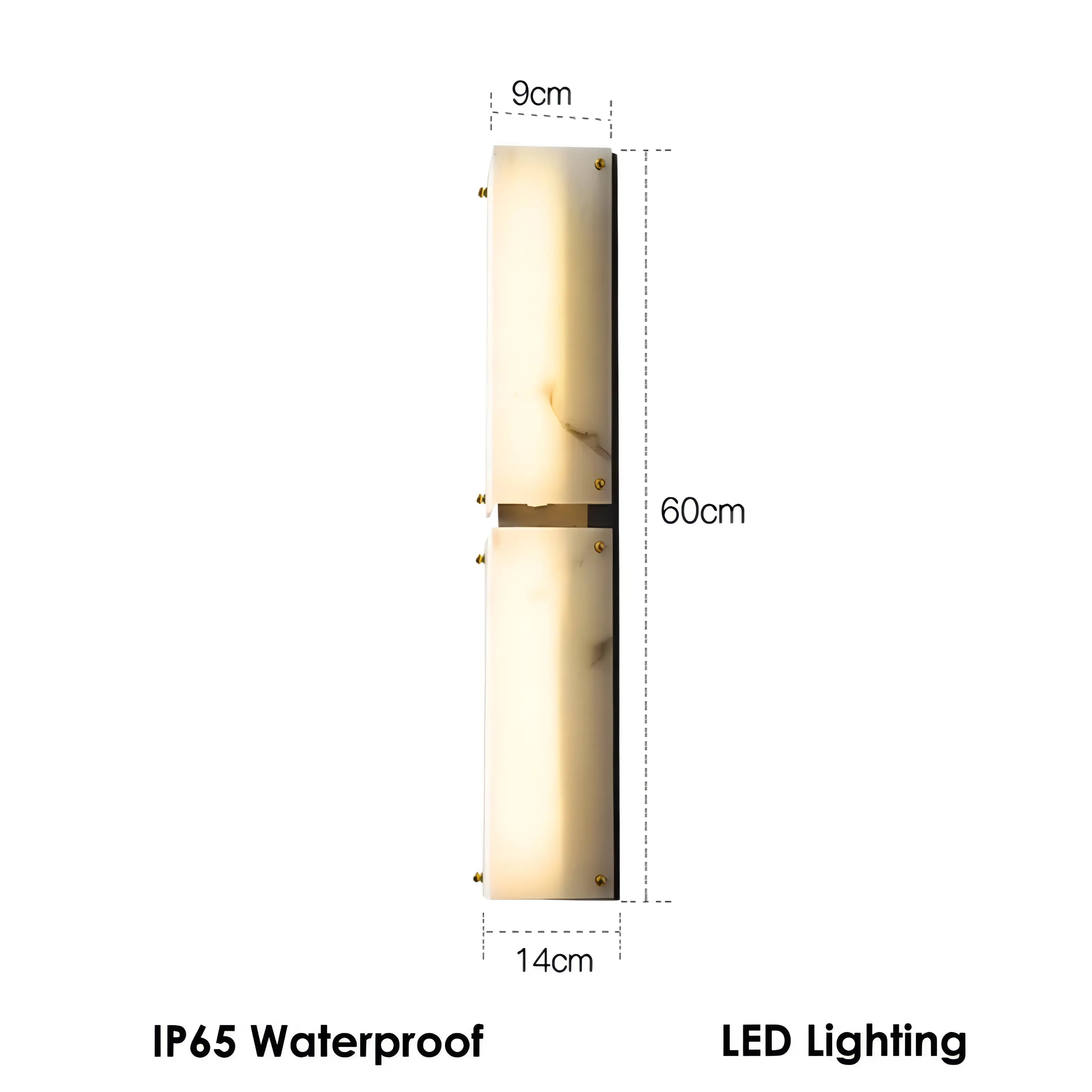 Cristofer - Marble Style Outdoor IP65 Wall Light