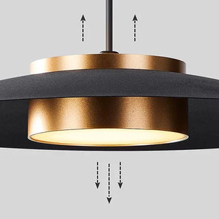 Duane - Modern Hanging Disc Gold Body Ceiling Pendant Light