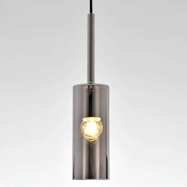 Neal - Modern Pendant Glass Hanging Pipe Round Row Ceiling Light