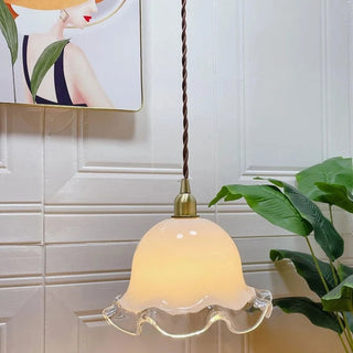 Serena - Glass Flower Hanging Ceiling Light