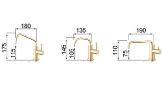 Christion - Gold Modern Rotatable Purified Cold Water Drinking Tap