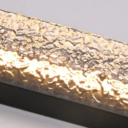 Waldron - Modern Stainless Steel LED Patterned Glass Wall Light