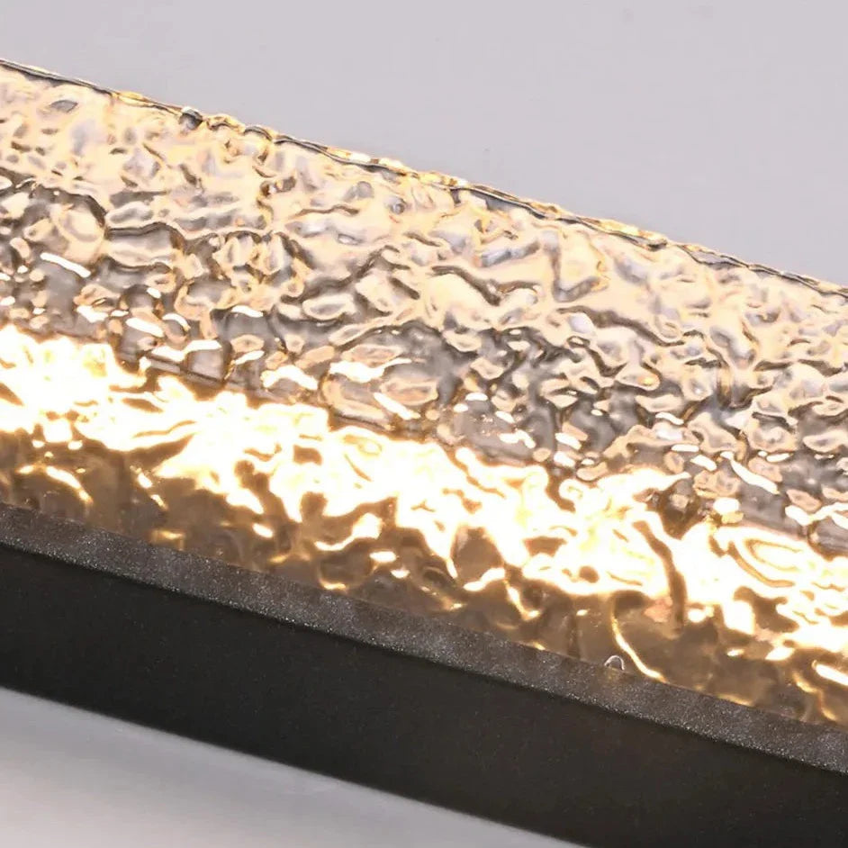 Waldron - Modern Stainless Steel LED Patterned Glass Wall Light