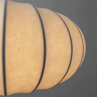 Hayward - White Silk Pumpkin Ceiling Pendant Light