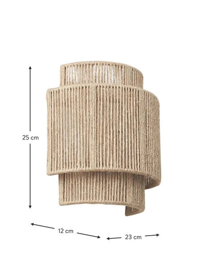 Bucky - Japanese Retro Rattan Weaving Wall Lamp