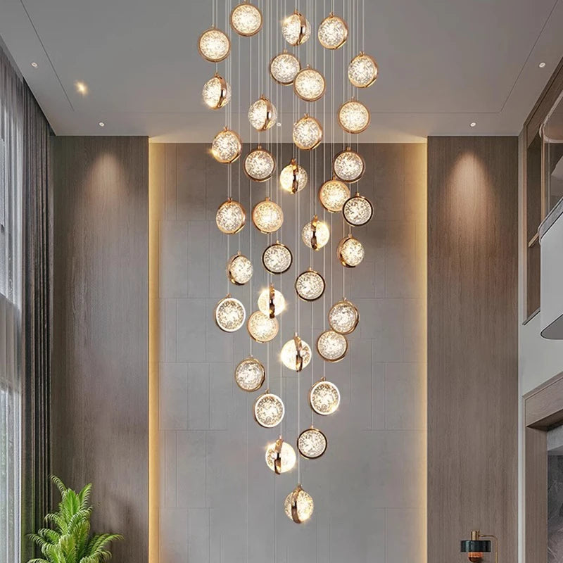 Leonardo - Crystal Ball Cluster Hanging Chandelier