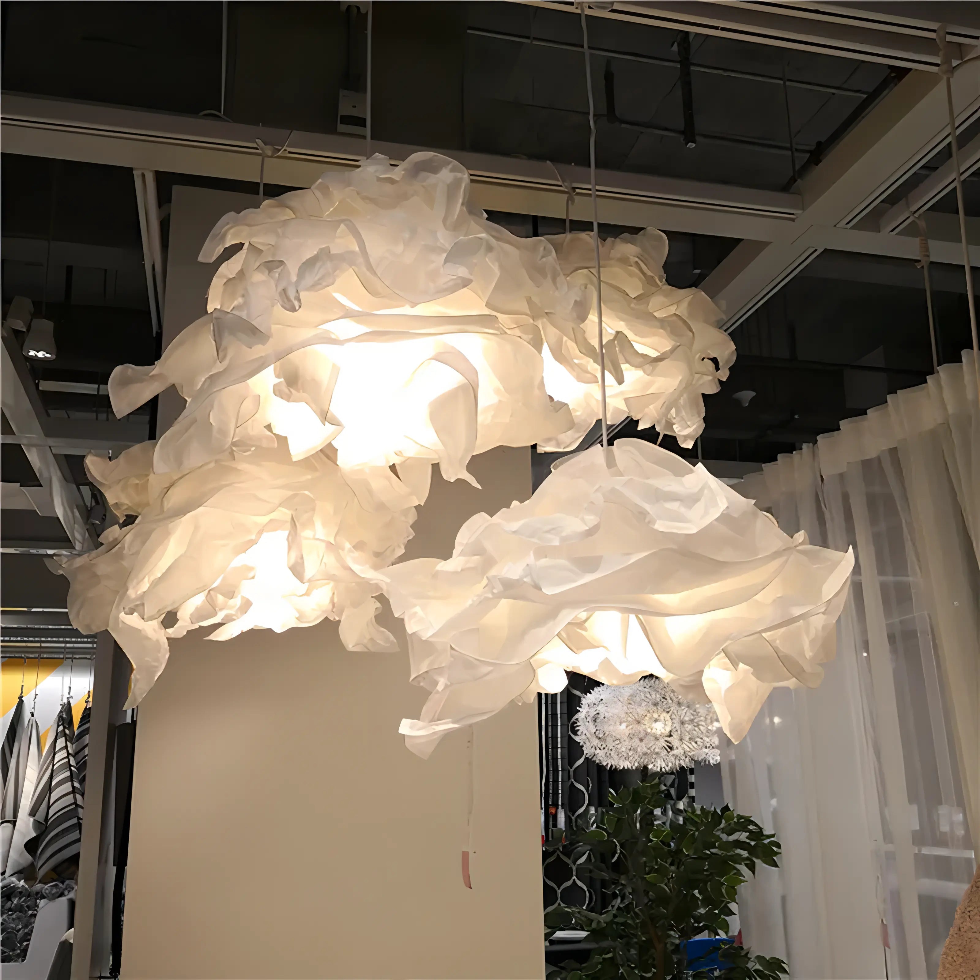 Nandne - White Paper Cloud Handmade Ceiling Light