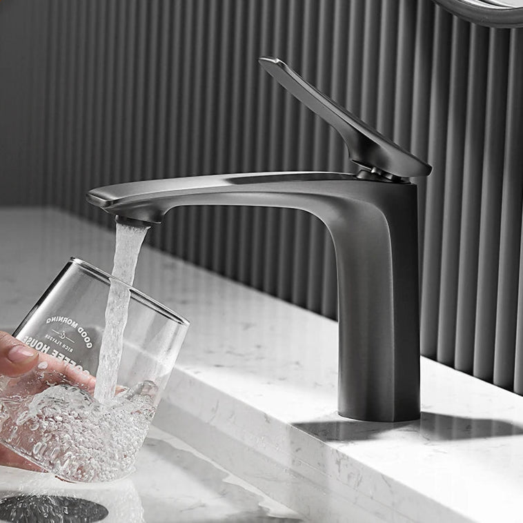 Ashely - Modern Single Handle Hot & Cold Water Bathroom Tap