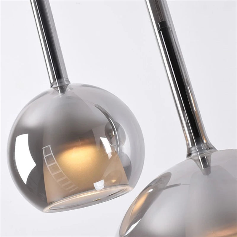 Piony - Art Deco LED Round Glass Suspension Light