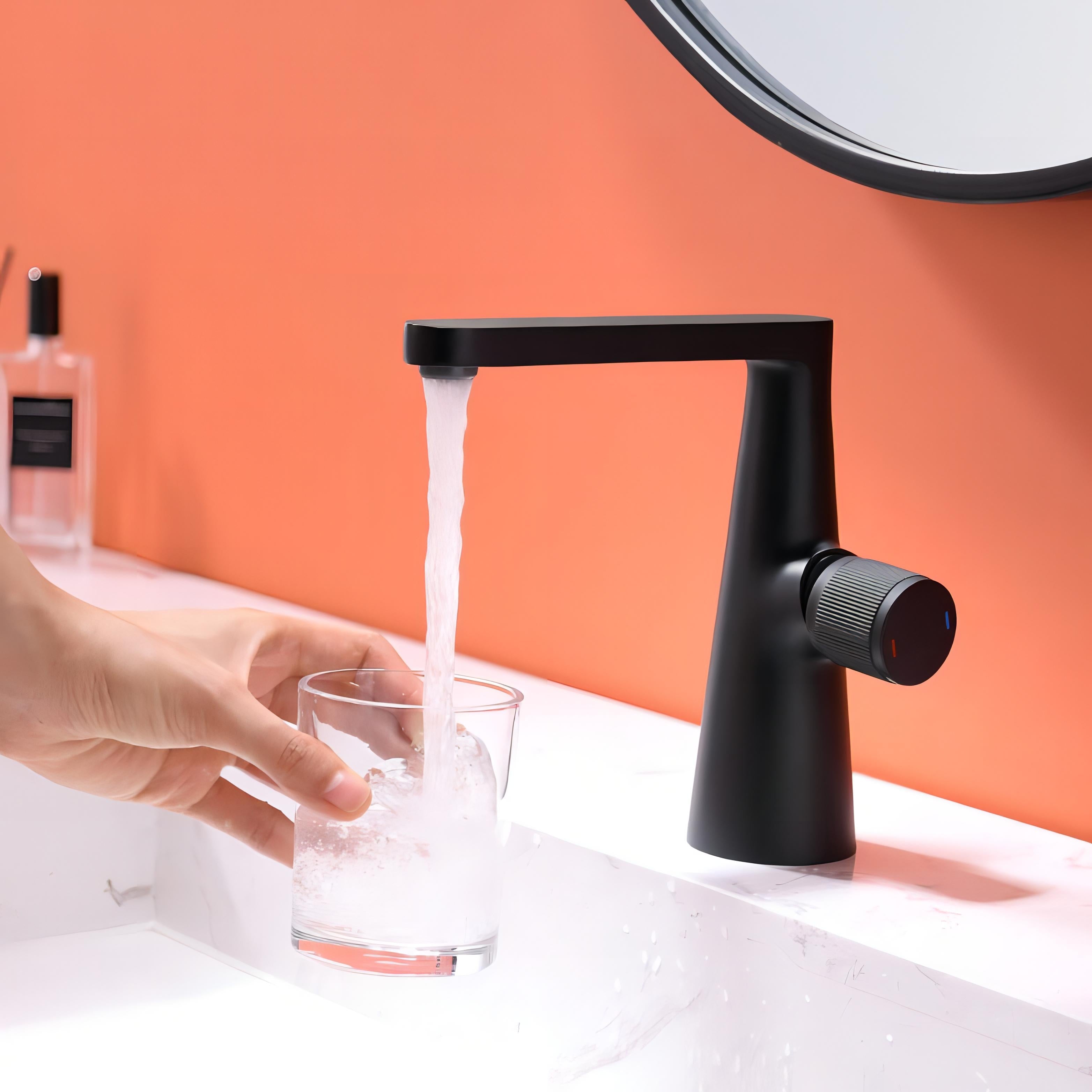 Elon - Polished Modern Twist Control Bathroom Mixer Tap