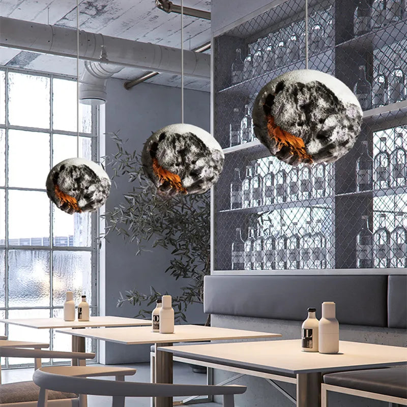 Koch - Round Planet Ceiling Pendant Light