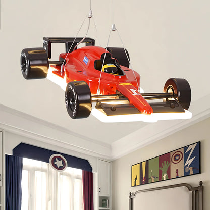 Pelletier - Boys Ceiling Light Hanging Racing Car