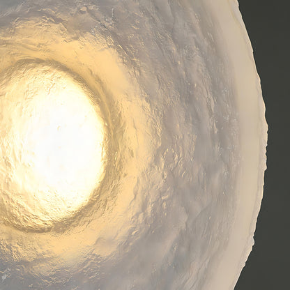 Arbella - Postmodern Round Transparent Dish Glass Wall Light