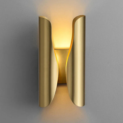 Alycia - Modern Double Mirroring Curved Up Down Wall Light