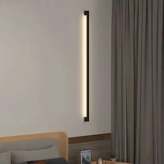 Dario - Modern Minimalist Long Thin Bar Black Wall Light