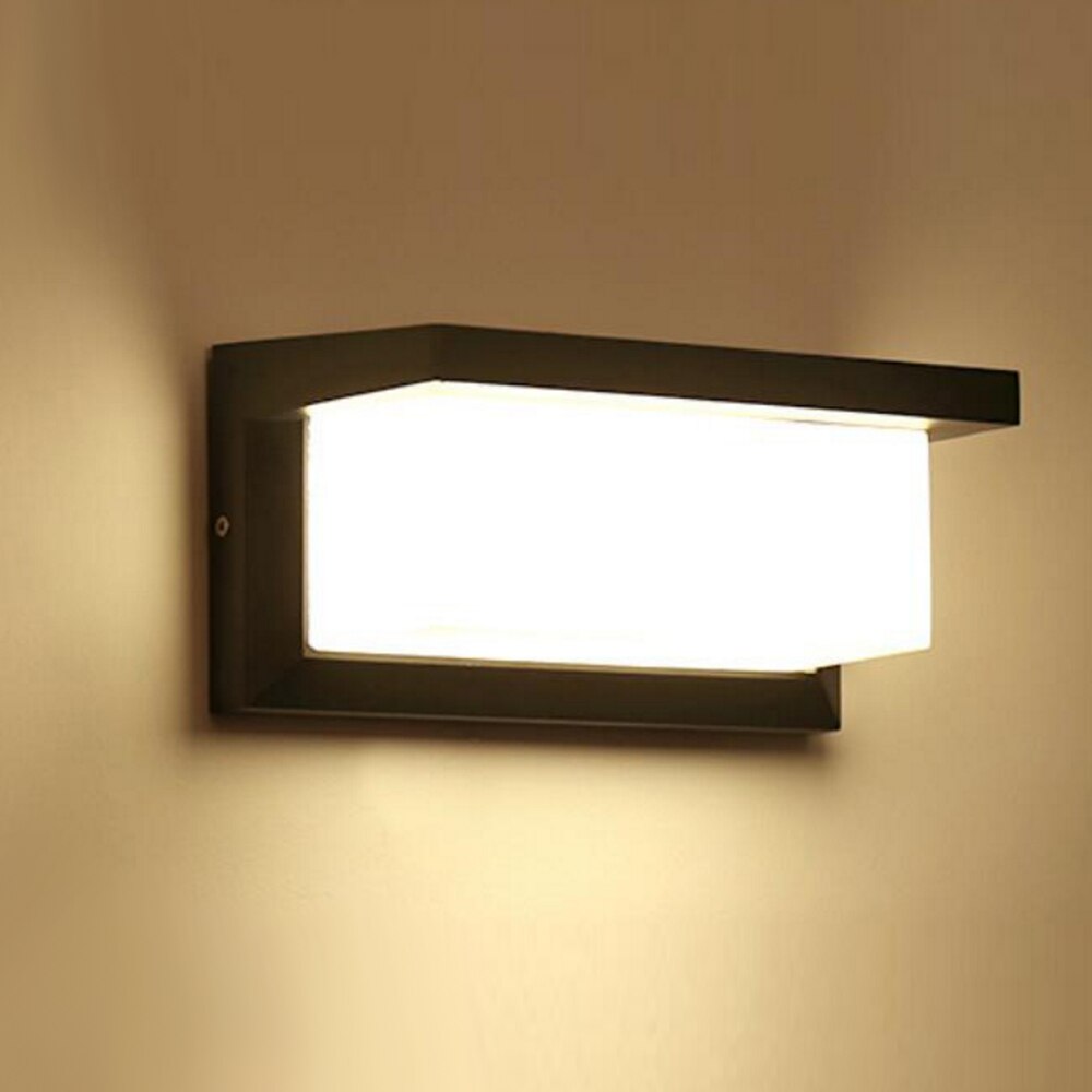 Guifi - Waterproof LED Outdoor Black Wall Light Modern