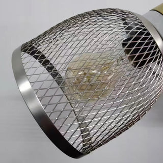 Sutton - Industrial Modern Round Mesh Caged Hanging Pendant Ceiling Light