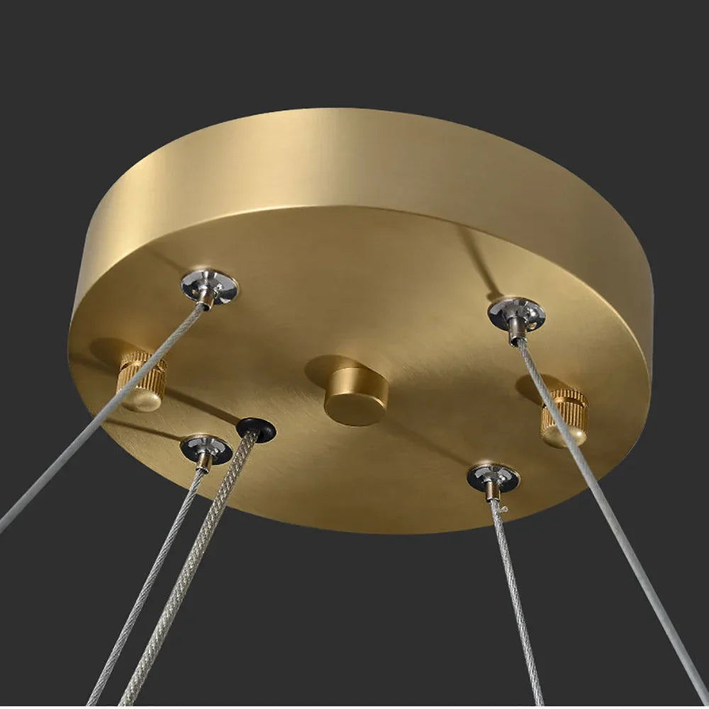 Jace - LED Modern Textured Glass Chandelier