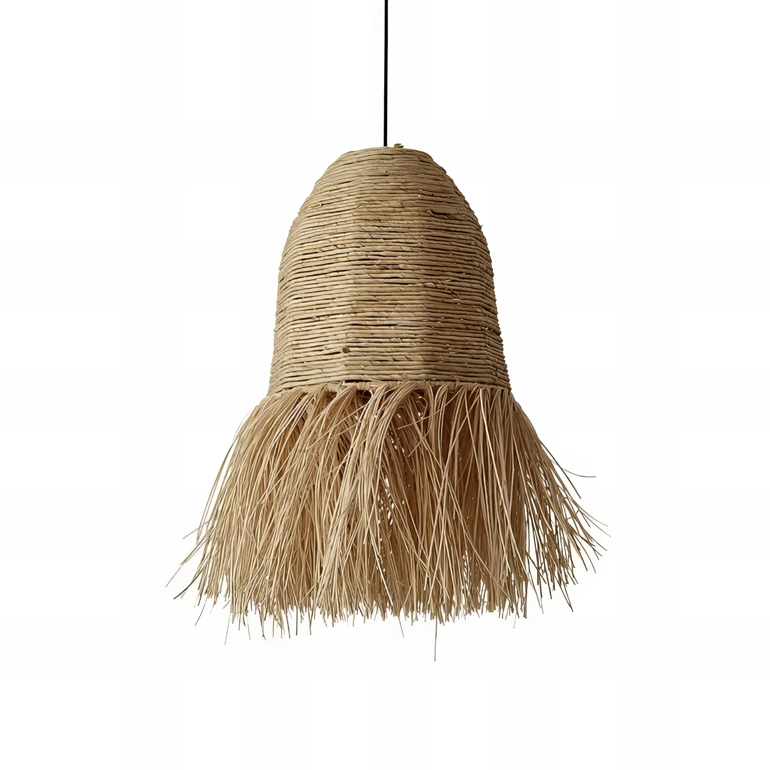 Sturm - Bamboo and Rattan Handmade Round Wicker Ceiling Light
